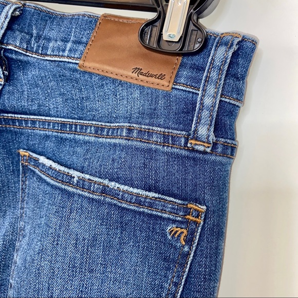 Madewell Blue Distressed 9” High Rise Skinny Jean - Picture 7 of 11